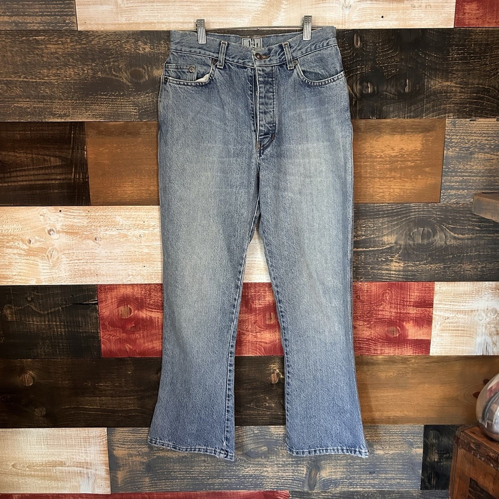 Jean Paul Gaultier Jeans Vintage 90s 28x28 Blue Flare Bell Bottoms